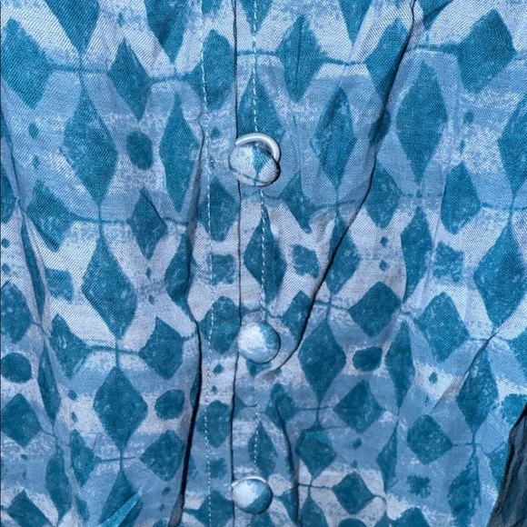 Anthropologie Calanthe Mini Shirt Dress Blue SZ Large - Picture 9 of 12